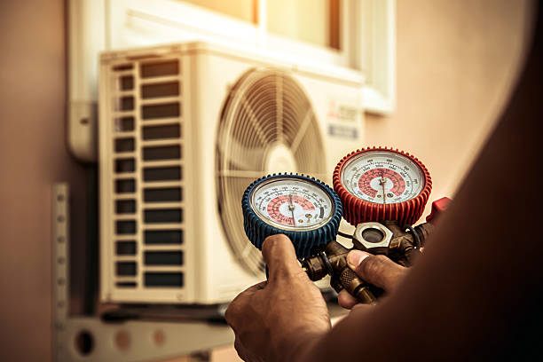 Professional Hvac technician working in High Shoals, NC